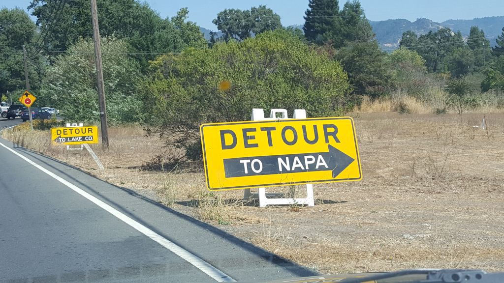 Detour signs